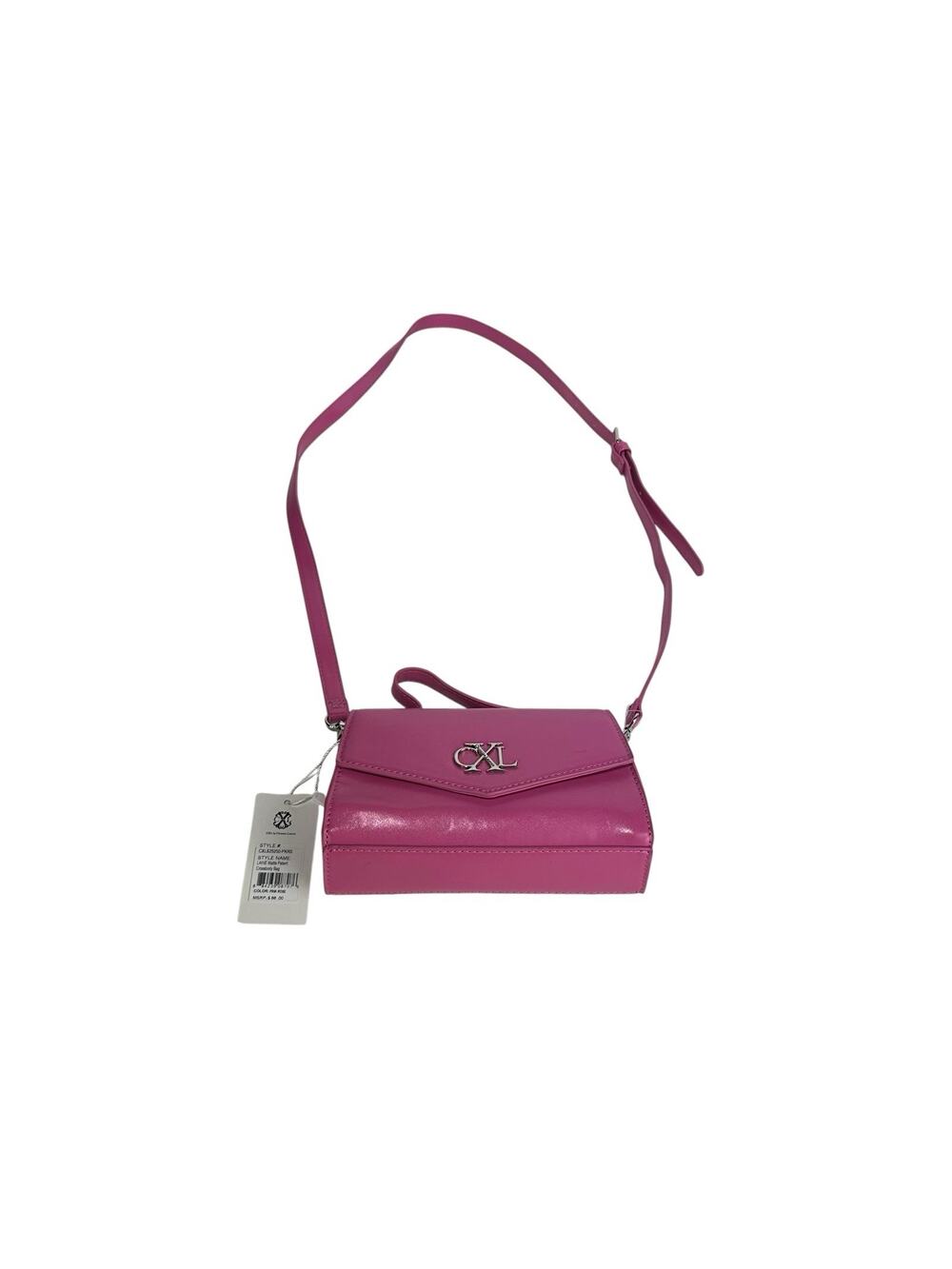 CXL Christian Lacroix Pink Laine Matte Patent Leather Crossbody purse